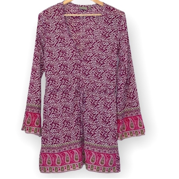 Athleta Laguna Paisley Coverup in Raspberry Surat Color - Picture 2 of 9